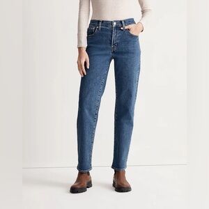 Madewell The Perfect Vintage Straight Jean 28 Bright Indigo Blue